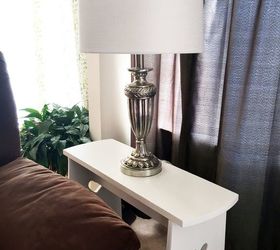 side table makeover, painted furniture