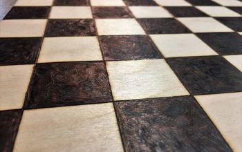 DIY Chess Board by Wood Burning