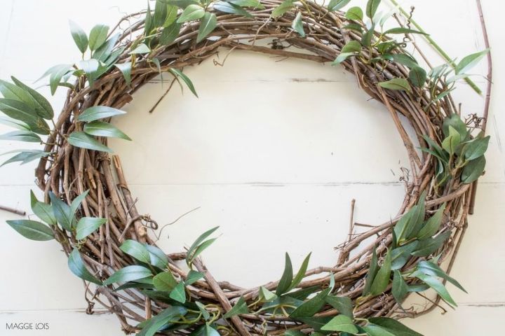 diy simple greenery wreath, crafts, wreaths