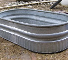 livestock water trough turned coffee table