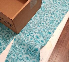 fabric covered storage boxes, storage ideas, reupholster