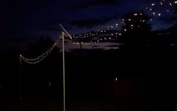 DIY String Light Poles