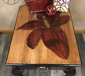 hand stained red lily using dyes and stains 2, flowers, gardening, repurposing upcycling