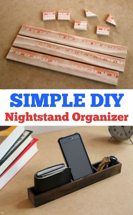 simple diy nightstand organizer, organizing, painted furniture