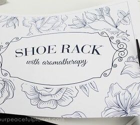 quick entryway shoe rack with aromatherapy