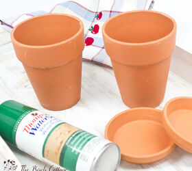 turn those dab terra cotta pots into farmhouse fab in minutes