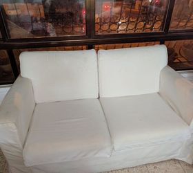 q reuse ikea sandby couch, painted furniture