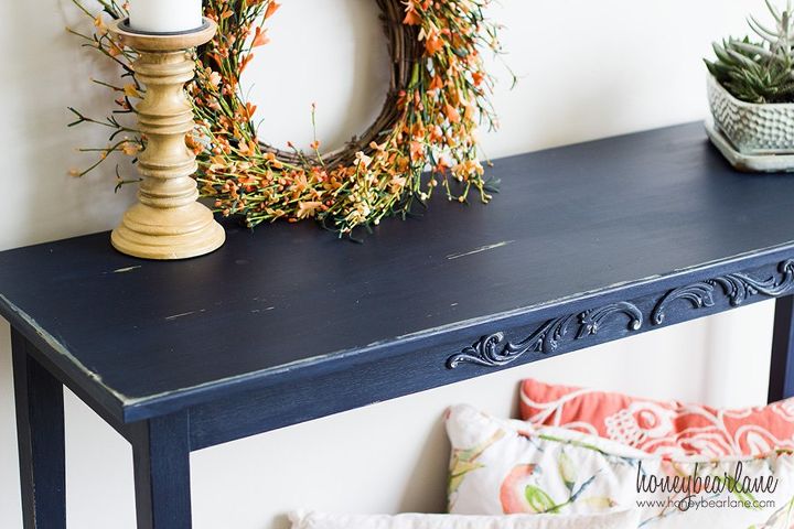 easy console table makeover, painted furniture