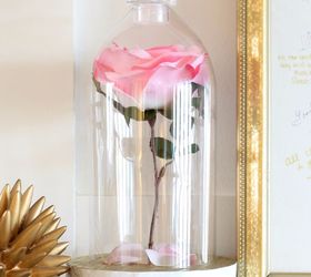 2L Pop Bottle to Beauty and the Beast Rose Cloche