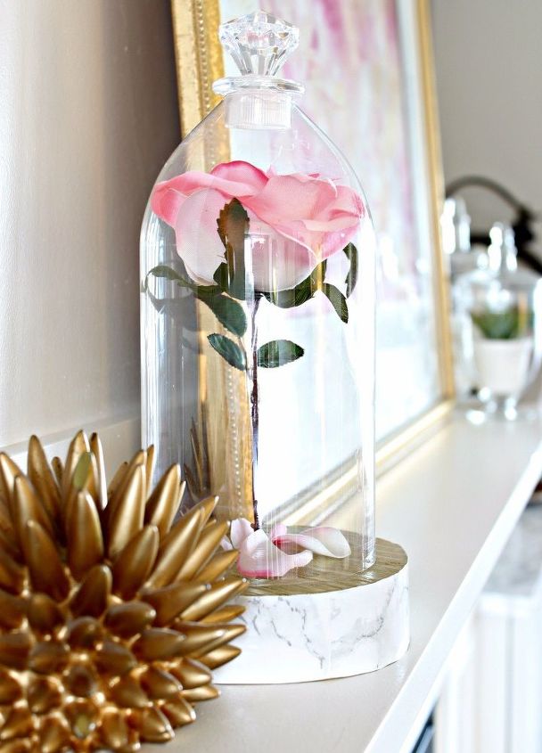 beauty and the beast rose cloche, flowers, gardening