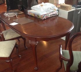 dining set makeover using superior paint saman stain