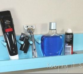 reemplace los estantes de su bao con estas 13 ideas creativas, Crea un estante fino para las maquinillas de afeitar