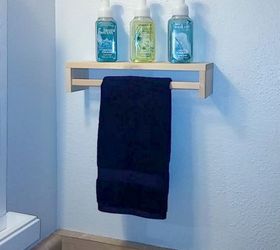 replace your bathroom shelves with these 13 creative ideas, Turn an IKEA spice shelf upside down