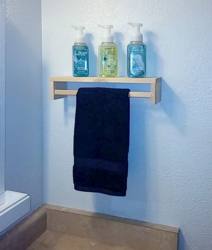 replace your bathroom shelves with these 13 creative ideas, Turn an IKEA spice shelf upside down