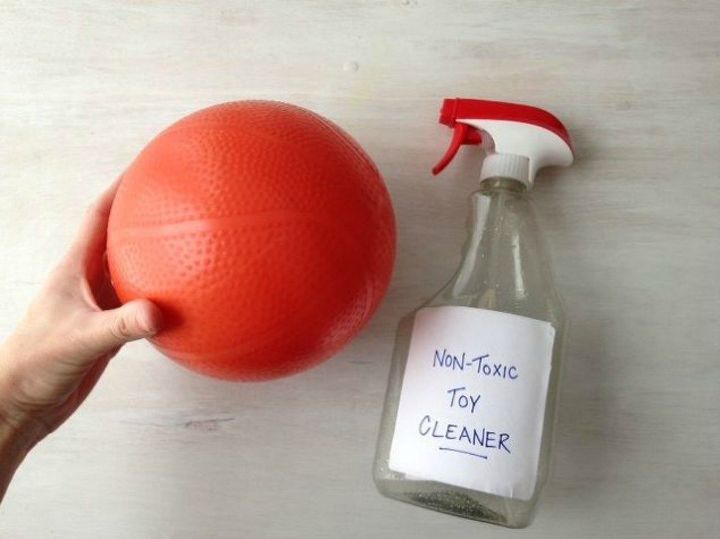 s never buy a cleaning product again with these 13 homemade eco cleaners, cleaning tips, Use vinegar as a non toxic toy cleaner
