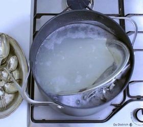 s never buy a cleaning product again with these 13 homemade eco cleaners, cleaning tips, Dip your silver into a boiling pot of water