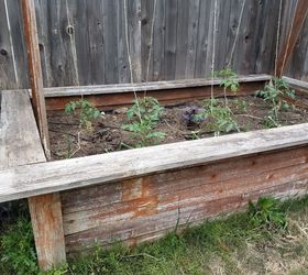 upcycled fence board planters, fences, gardening