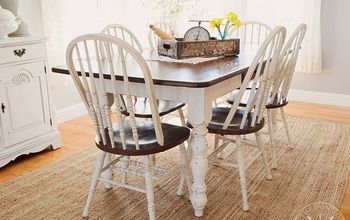 Farmhouse Dining Room Table & Chairs Makeover