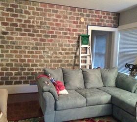 s 12 stunning ways to get that exposed brick look in your home, Use a paint mixture to create a brick effect