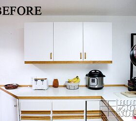 our open farmhouse kitchen shelving before and after home project