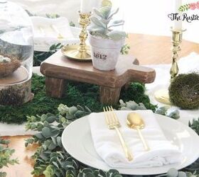diy and thrifty spring tablescape and mantel