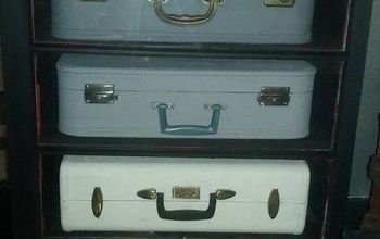 Vintage Suitcase Cabinet