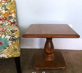 turn an odd end table into a game table