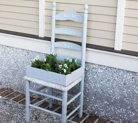 create a garden from a chair