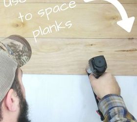 how to install a faux shiplap wall