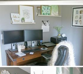 marble and gold office room reveal