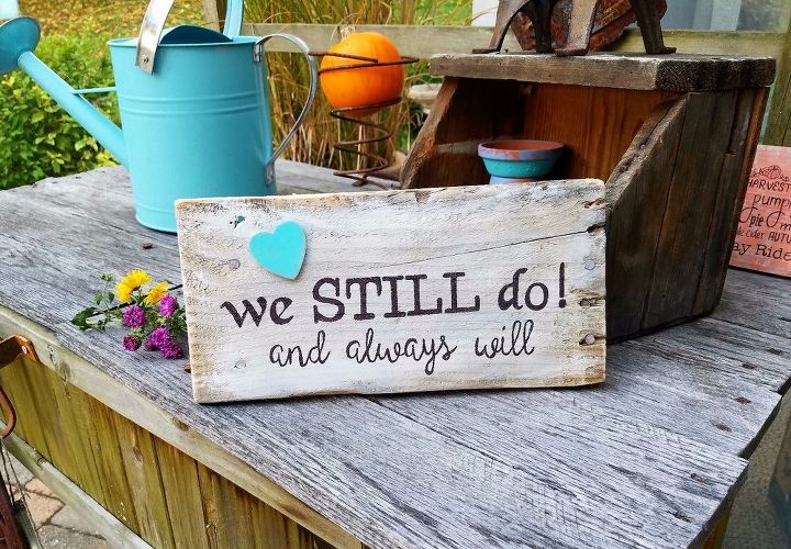 fun pallet wood signs i sell on etsy, Anniversary pallet wood sign I sell on ETSY