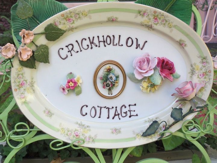 e crafternoons firescreen platter china roses sign with style