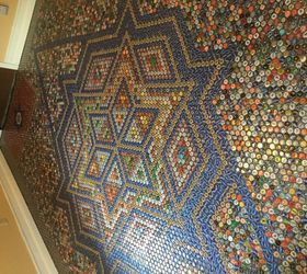 bottlecap floor tile