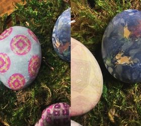 silk tie dyed easter eggs