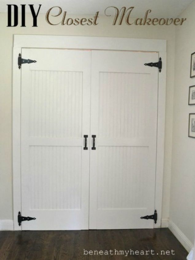 13 amazing closet door transformations that will change your room, These pretty cottage styled doors