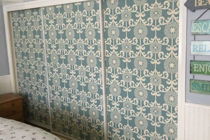13 Amazing Closet Door Transformations That Will Change Your Room Hometalk 13 Amazing Closet Door Transformations, Sliding Fabric Closet Doors