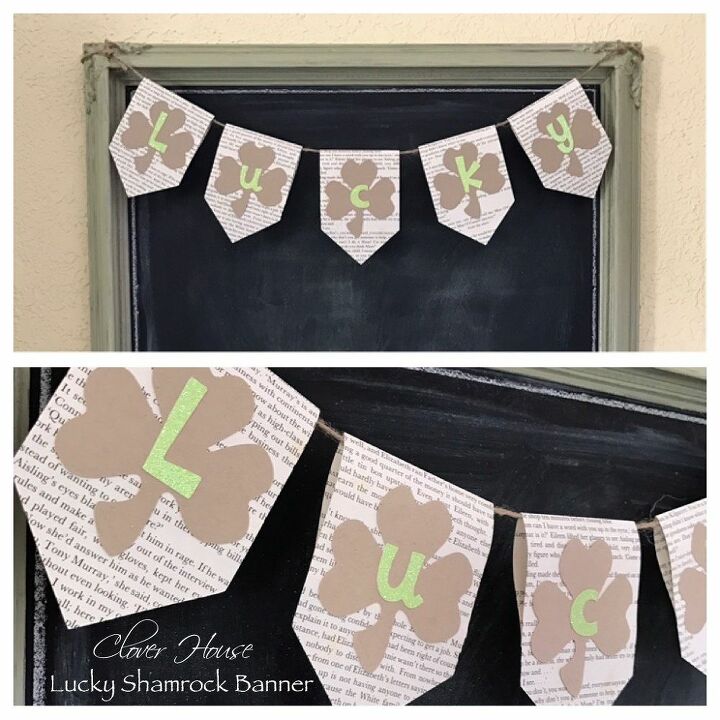 e crafternoons st patrick s day lucky shamrock banner