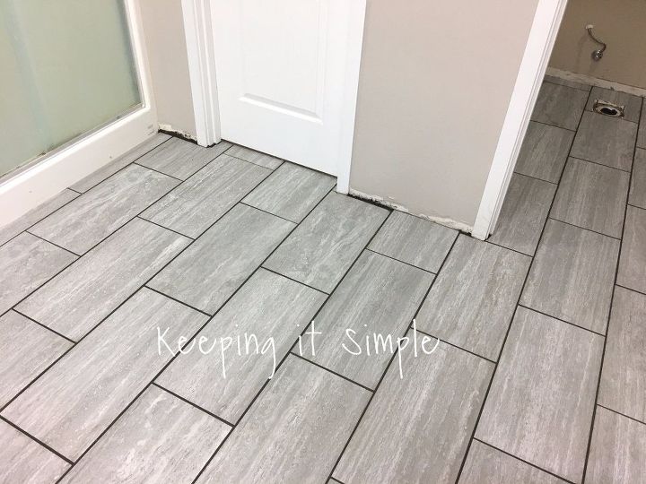 EPI para quem trabalha com limpeza. How to Tile a Bathroom Floor With 12x24 Gray Tiles | Hometalk