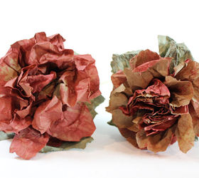 roses made from brown paper lunch bags