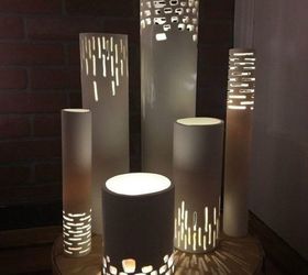the 15 coolest ways to reuse pipes in your home decor, Turn PVC pipes into glowing lights