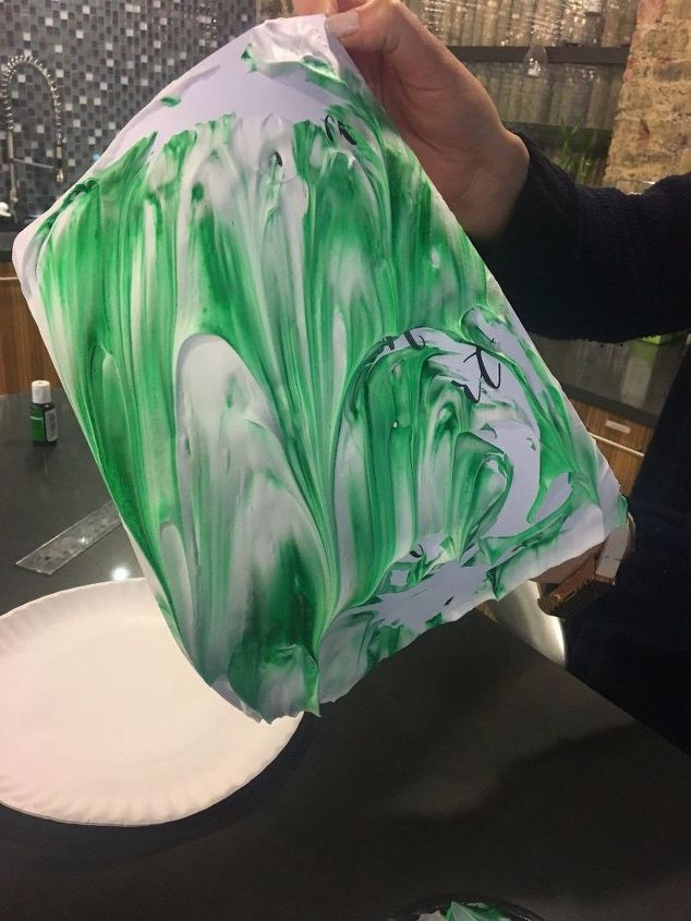 marbleized st patrick s day sign