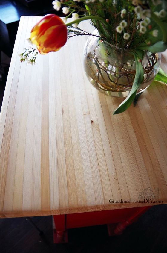 hand planing our diy butcher block counter top