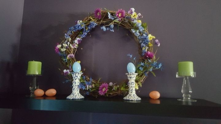 easter mantle from simple things