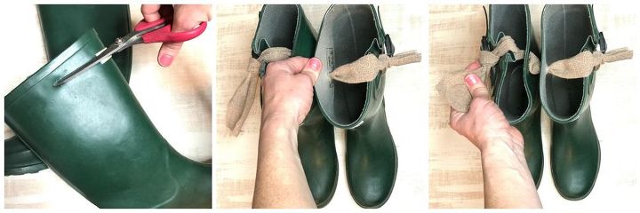 4 maneiras de usar botas de chuva velhas para decorao de primavera