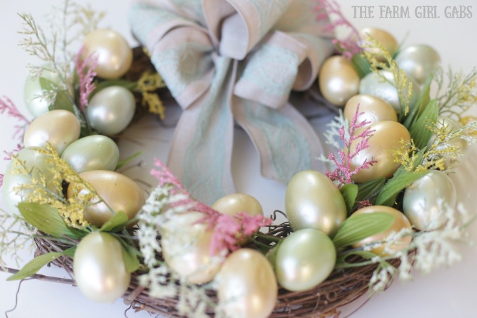 spring easter egg wreath