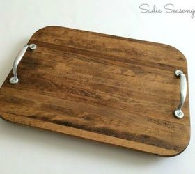 transform old cutting boards into these 12 nifty items, Polish them into pretty rustic trays