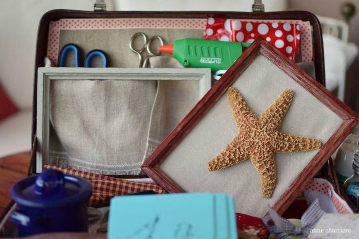 don t throw out your old suitcase before you see these 15 clever ideas, Upcycle it into a vintage craft box