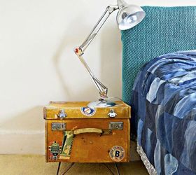 don t throw out your old suitcase before you see these 15 clever ideas, Turn it into a funky side table