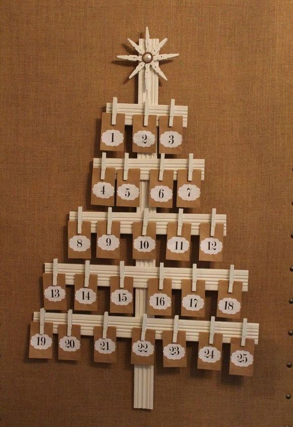 gather your clothespins for these 14 brilliant ideas, Stack some to wood for an advent calendar