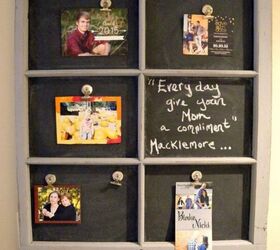 s turn anything into a chalkboard with these 13 creative ideas, Transform an old window frame